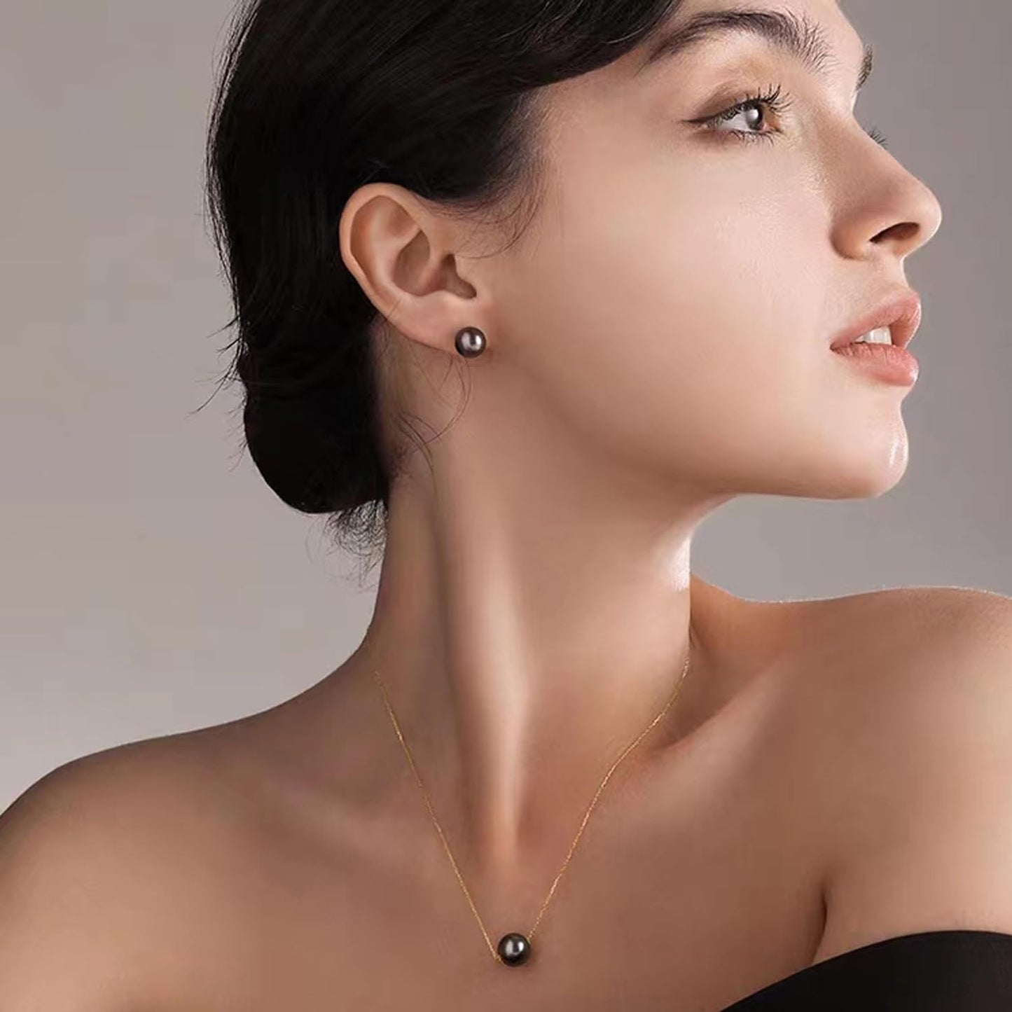 Gifts for Wife Women - Tahitian-Black-Pearls-Earrings for Wedding Anniversary Gfits Jewelry, Birthday Gift for Women, Christmas, Mother's Day & Valentine's Day Gifts for Her