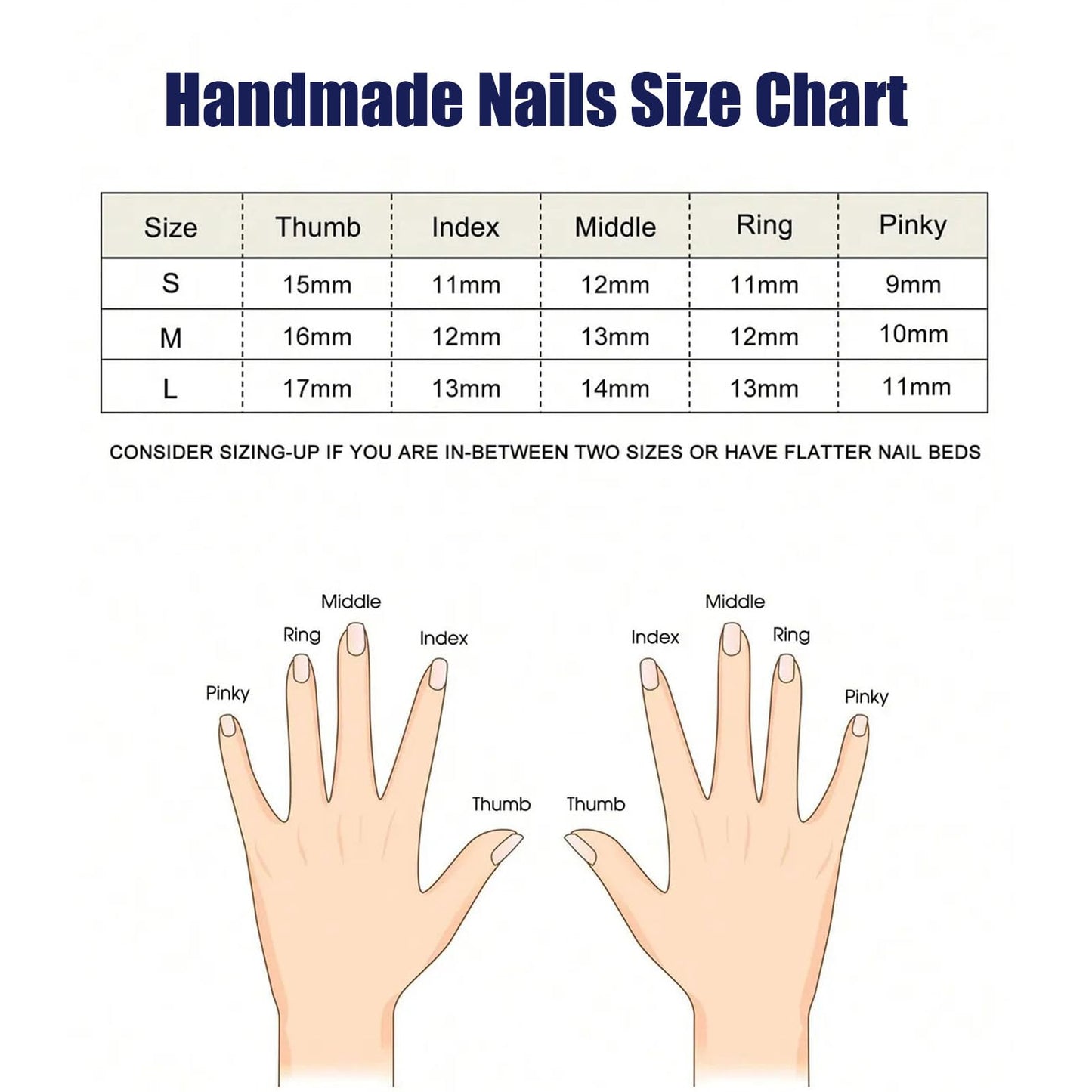 Handmade Press On Nails Short Almond White Homemade Press On Nails French Tip With 3D Design Fake Nail Art For Women M