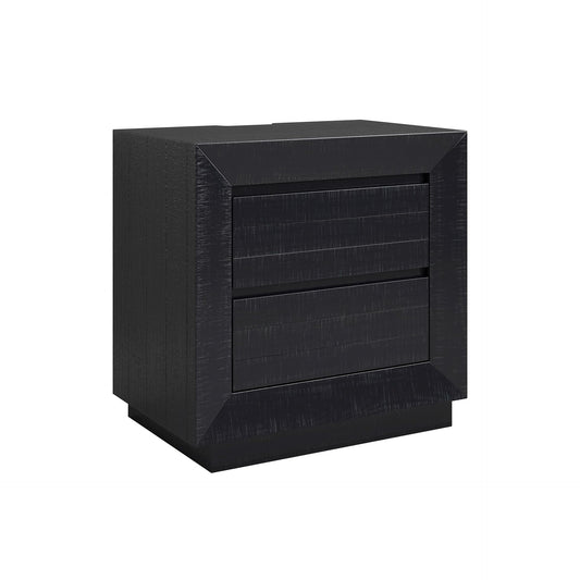 Signature Design by Ashley Londer Casual Nightstand with USB Ports, Black