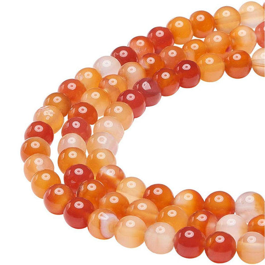 Red Carnelian Beads for Jewelry Making Natural Gemstone Semi Precious 6mm Round 15 inch(60-65pcs)