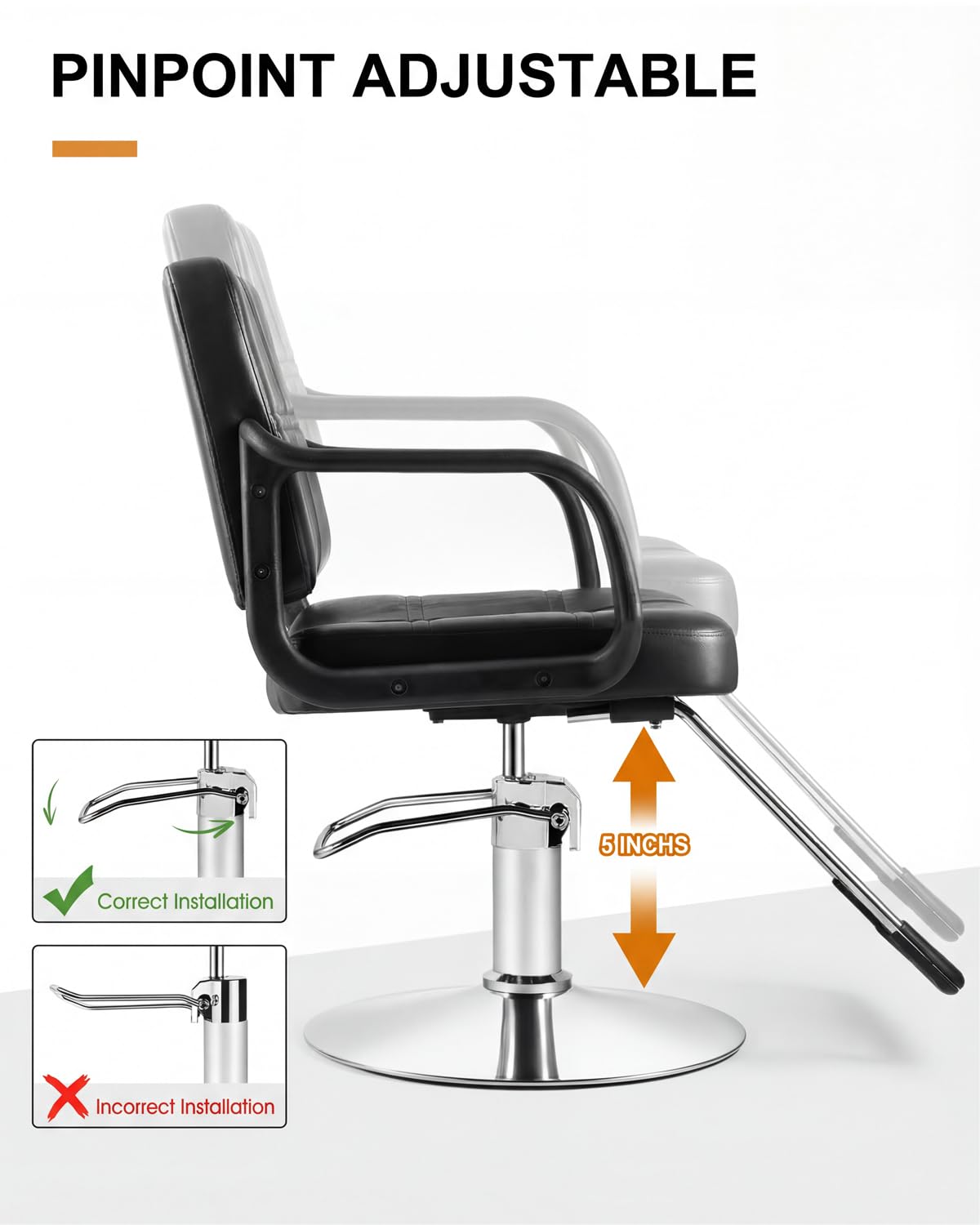 Artist hand Hydraulic Barber Chair Salon Chair for Hair Stylist Tattoo Chair Shampoo Salon Equipment