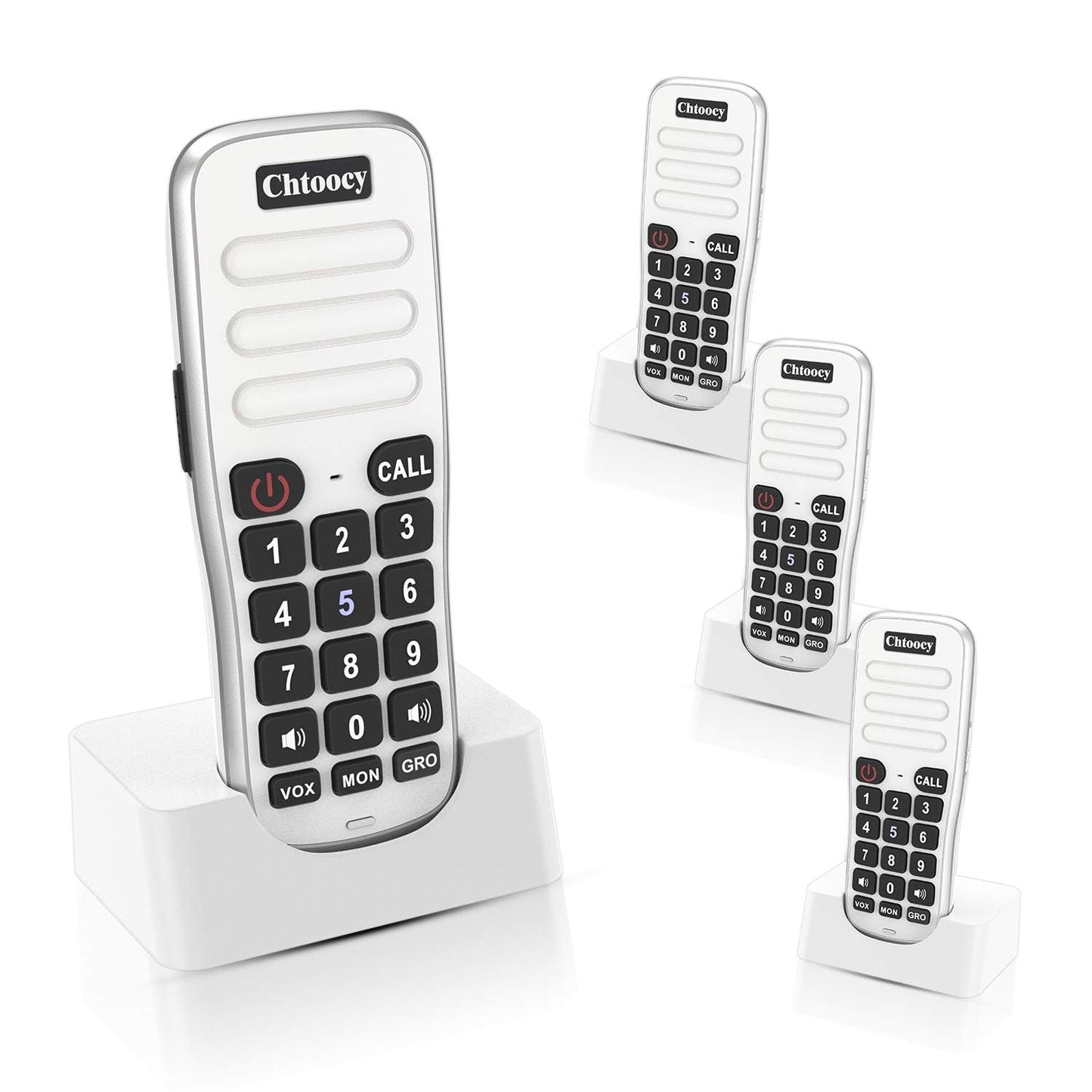 Intercoms Wireless for Home, 1 Mile Long Range for House Business Office, Handheld Room to Room Communication System, Rechargeable Loud & Clear 10-Channel Anti-Interference Intercom System