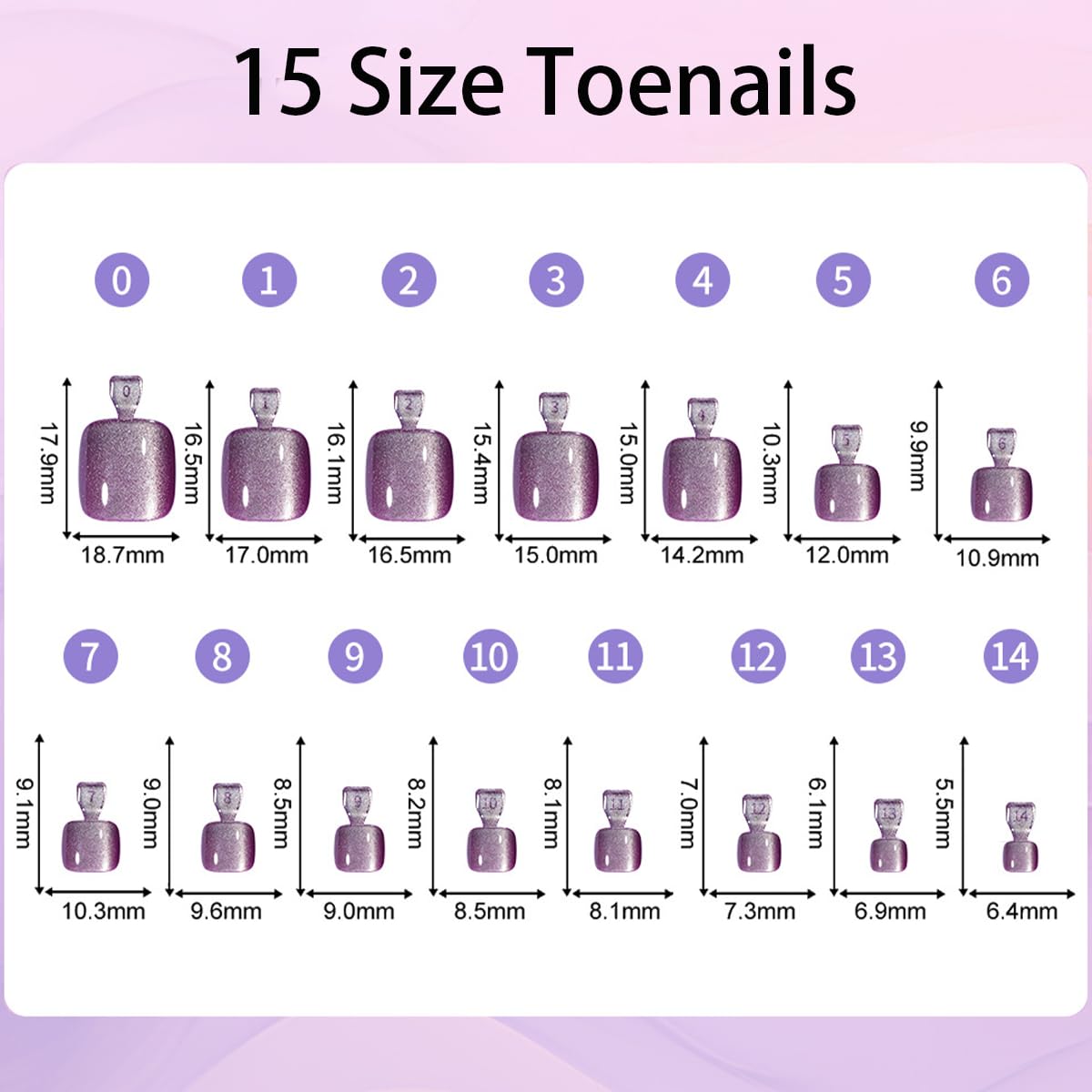 120Pcs Press on Toenails, 4 Colors Cat Eye Press On Toe Nails Short Square Fake Toe Nails Shiny Glitter Toe Press Ons for Women & Girls, Glossy Toe Fake Nails for Women Manicure