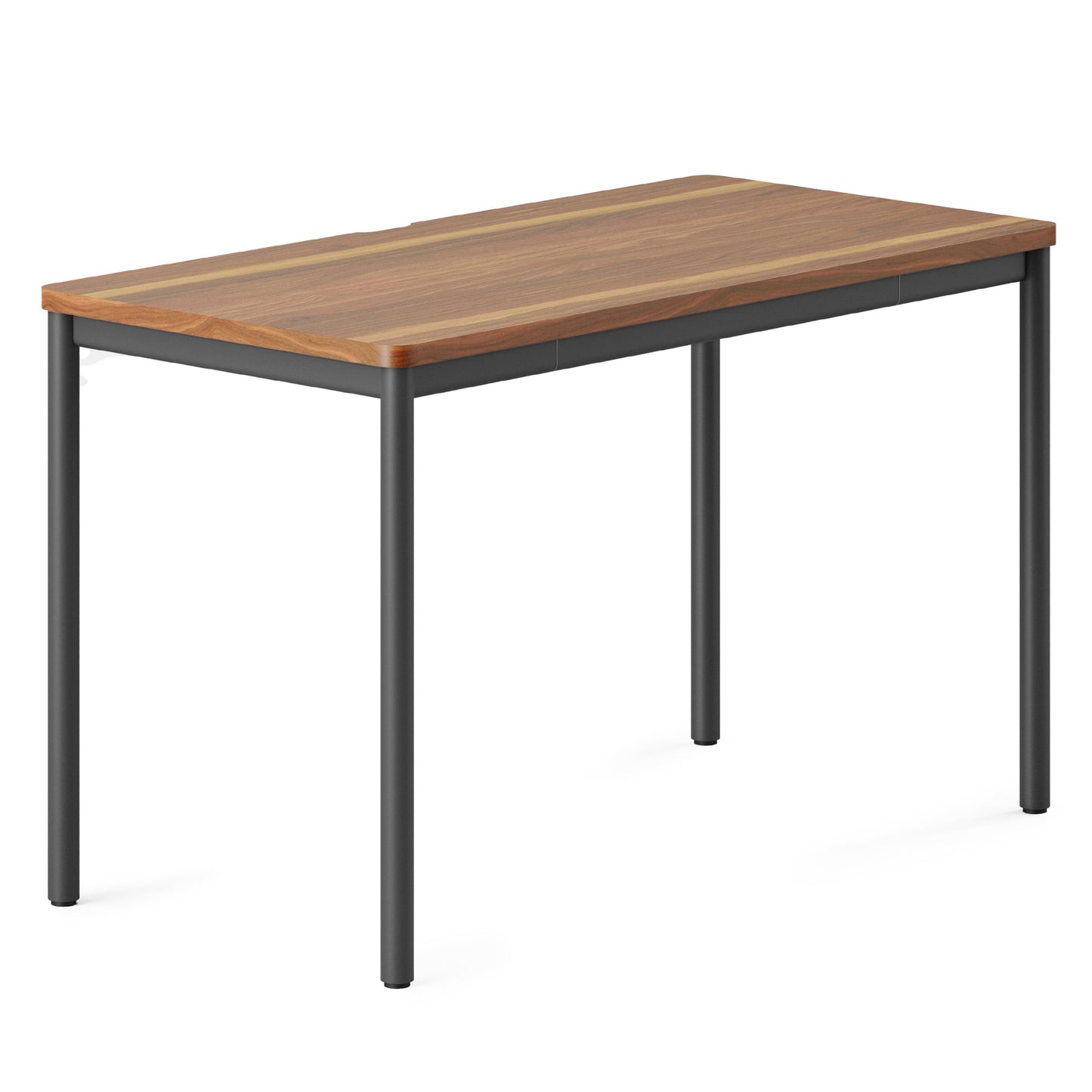Branch Daily Desk - Functional at Home Office Desk with Effortless Assembly, Timeless Design, Rounded Corners, and Built-in Cable Notch - 48” W x 28.5” H x 24” D - Walnut Work Table