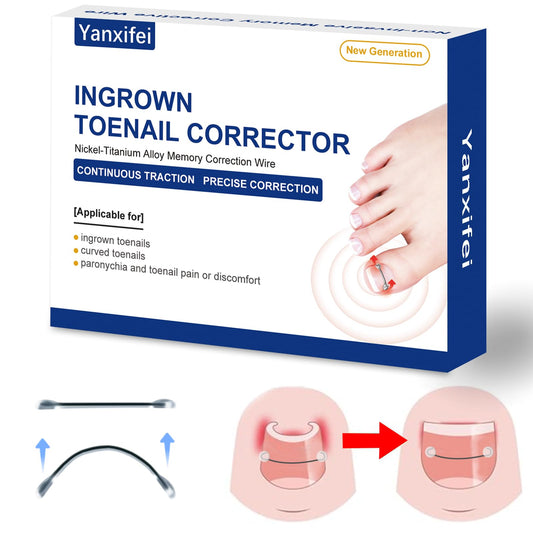 Nitinol Ingrown Toenail Corrector,at Home Ingrown Toenail Treatment,Curved Toenail Straightener,Ingrown Toe Nail Relief，Ingrown Toenail Removal Kit (1/2 In,11/16 In)