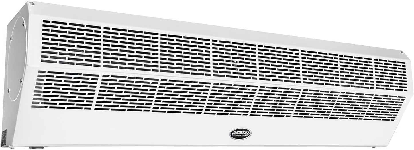 DuraSteel Wall Mounted Air Curtains for Doors Commercial - 40 Inch White Fly Fans - Super Power Over Door Fan with MS Switch - Sliding Under Door Fans to Move Air Curtain Blower Keep Flies Bugs Out