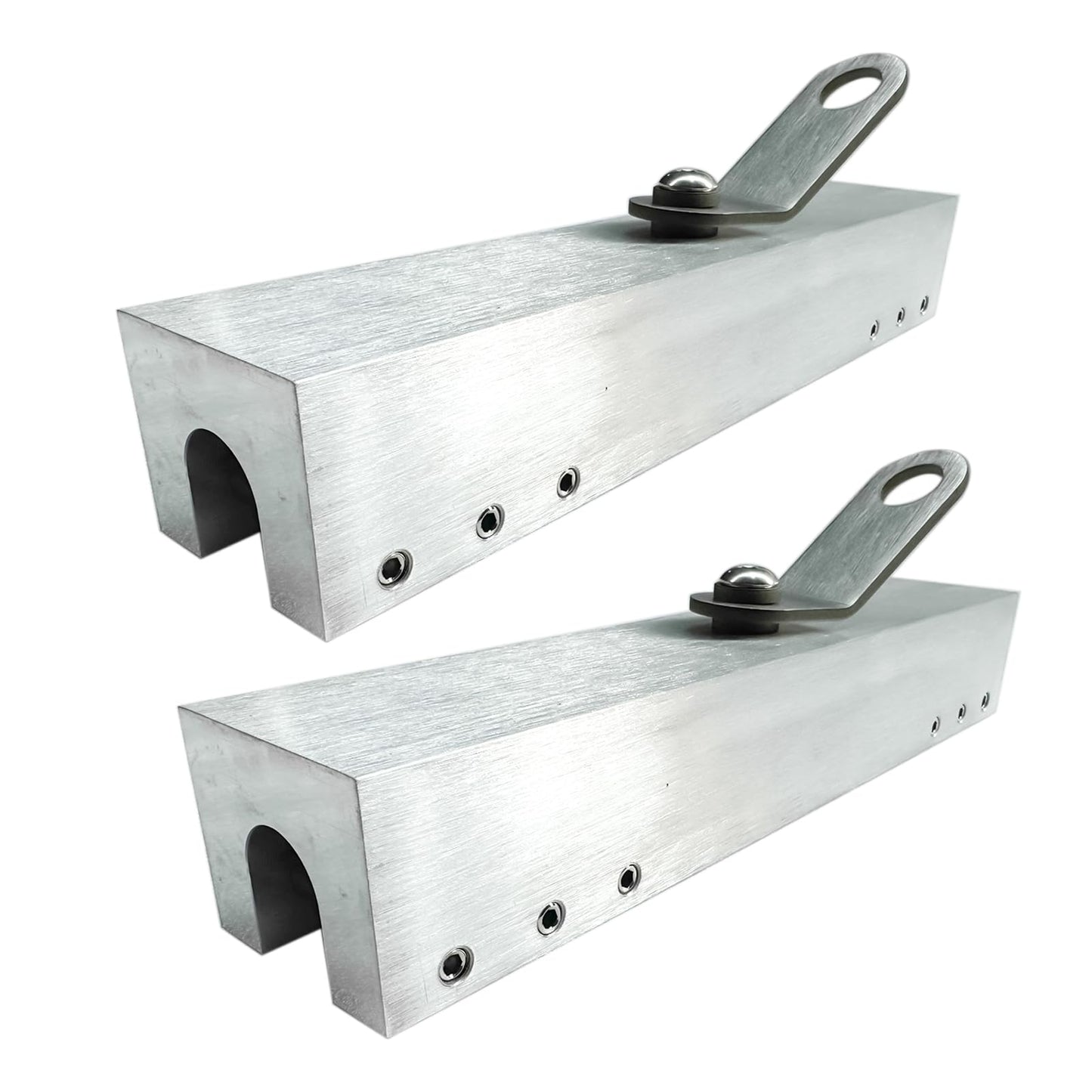 Getanye Aluminum Standing Seam Roof Clamp Anchor with 360°Swivel Point, 5000lbs Breaking Strength Reusable Roof Anchor, Fall Protection Standing Roofing Kits