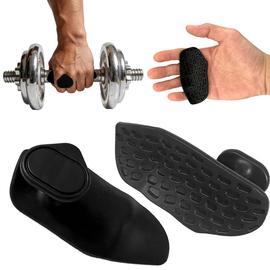 Silicone Gym Grips for Weight Lifting, Anti Slip Workout Grips for Women Men, Palm Protection Gym Hand Grips Alternative, Rubber Weightlifting Grips Pads for Barbell, Pull Up, Training