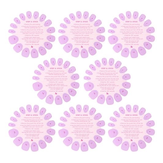 Super Stick Mani Adhesive Tabs Set | No Glue Needed | Use with Olive & June Press-On Nails | Non-Toxic Tabs | Easy On-Off, Non-Damaging | Realest Look | 7-Day Wear