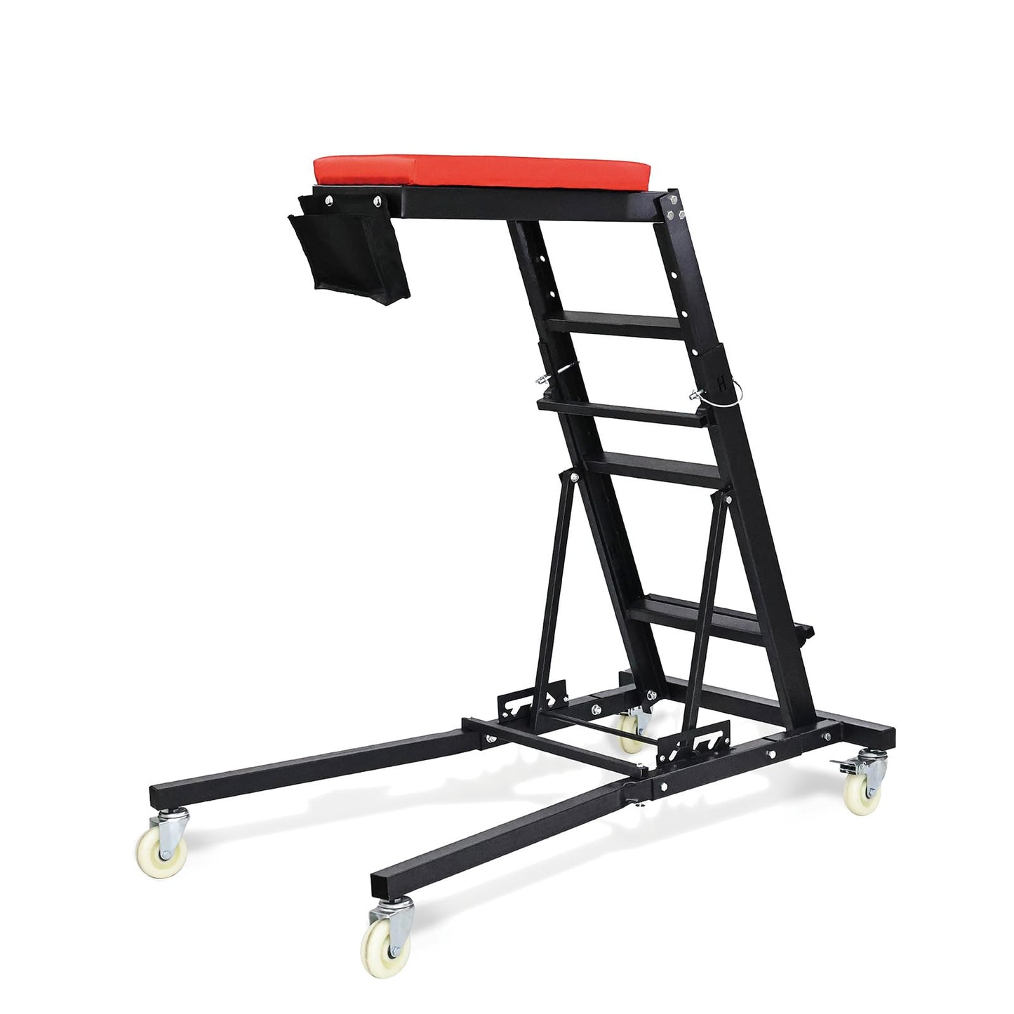 THDUGG Large Topside Creeper 48"-64" Height Range, 400 LBS Capacity Automotive Creeper Top Side Creeper Foldable Car Creeper with 4 Caster Wheels and Padded Deck for Auto Repair Maintenance