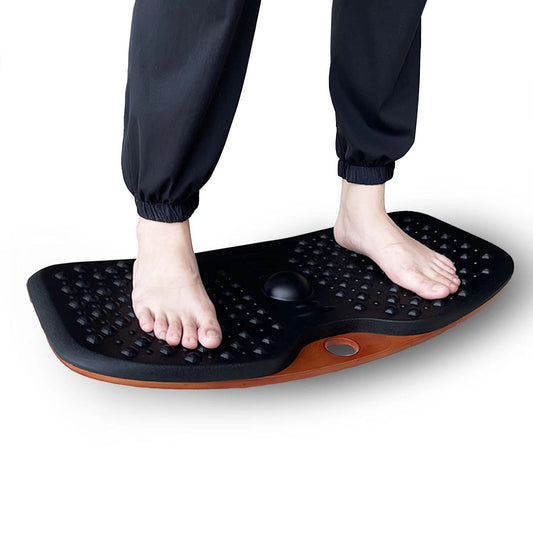 ZEALTOP Standing Desk Anti fatigue Balance Board standing desk mat wobble board Rocker Board Comfort Mat for Office (Large Size)