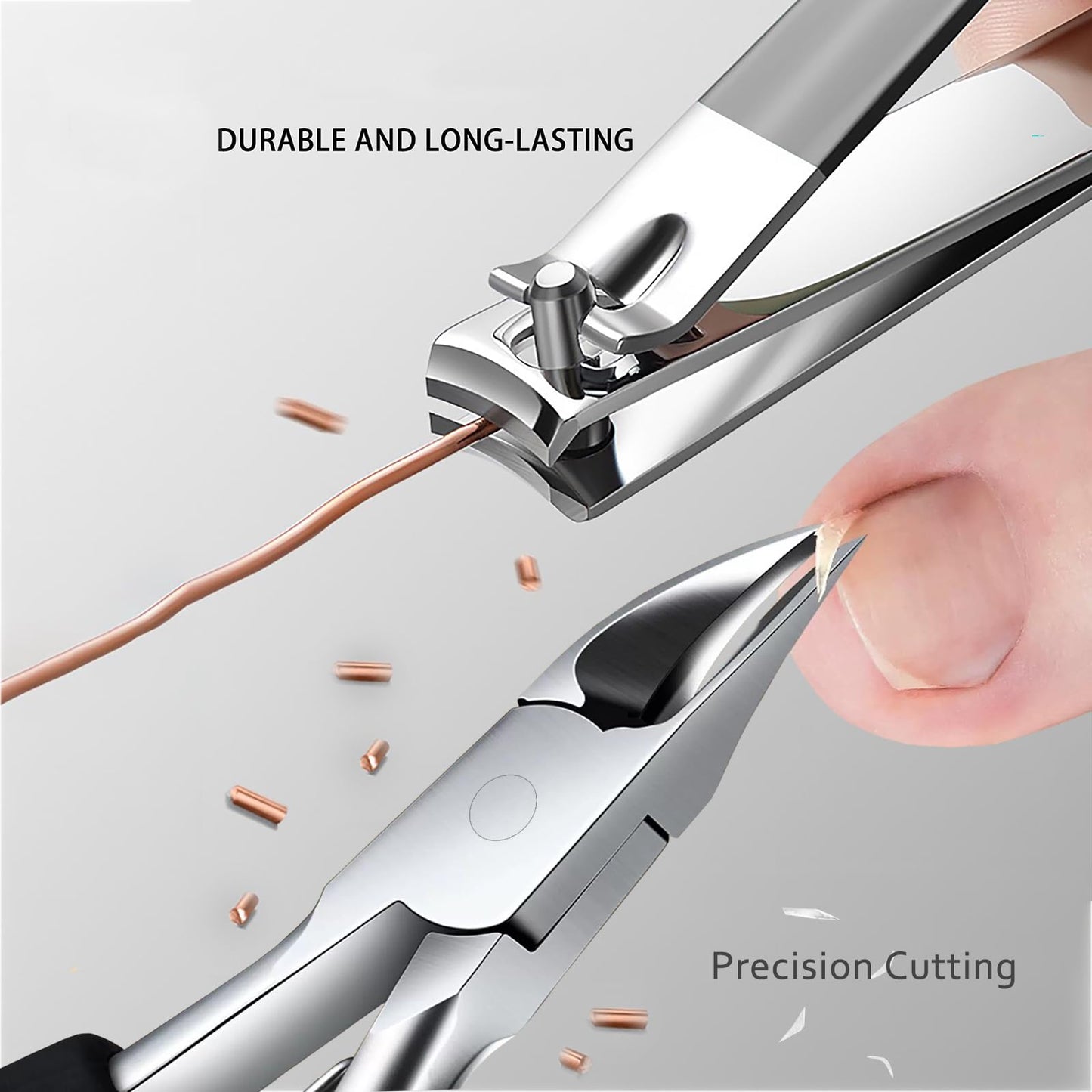 Ingrown Toenail Clipper for Men Women Nail Clipper for Senior Thick Toenail Clippers for Ingrown Nails Removal Set Nail Cutter Pedicure Knife Toe Nails Clipper Kit