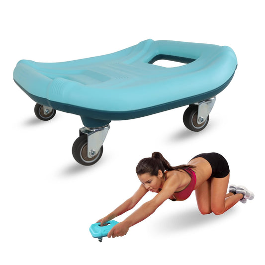 unhg Ab Roller for Ab Workout, Ab Roller Wheel Exercise Equipment for Core Workout, Ab Wheel Roller for Home Gym, Ab Workout Equipment for Abdominal Exercise (Blue)