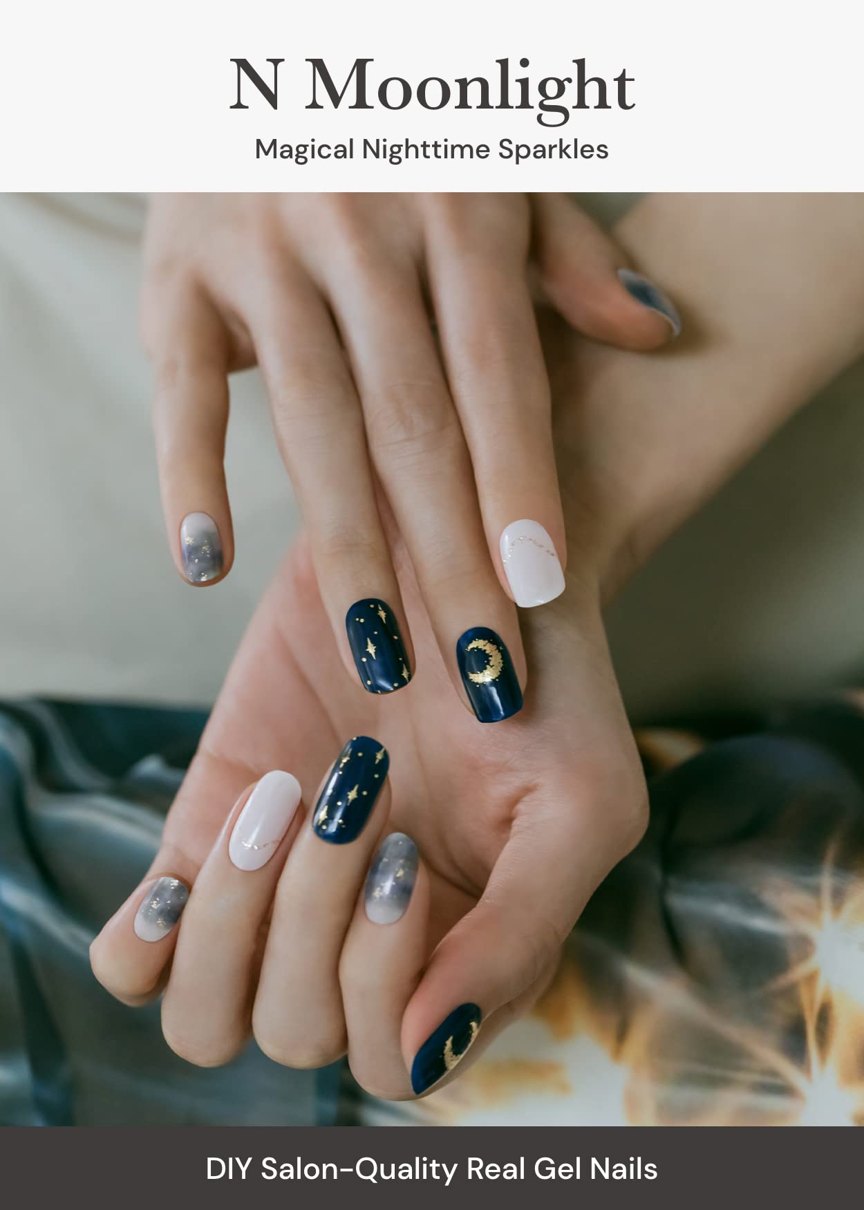 ohora Semi Cured Gel Nail Set of 2 (N Dreaming & N Moonlight) - Professional Salon-Quality Nail Care - Easy to Use, Comfortable Curing, and Easy to Remove