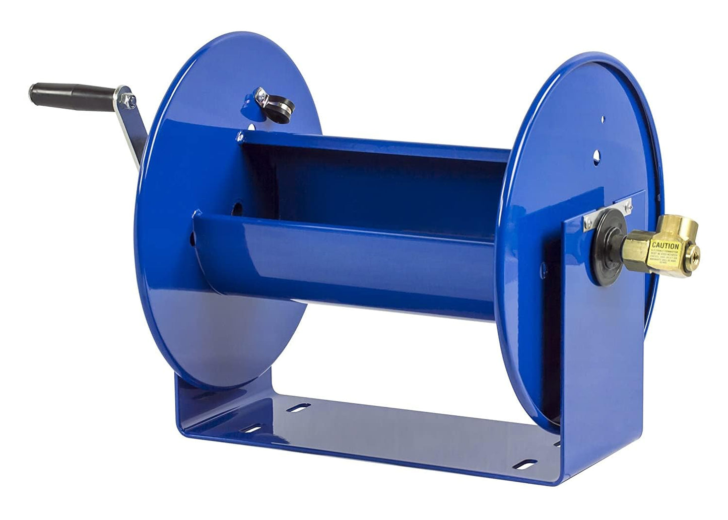 Coxreels 112-4-75 Compact Manual Crank Steel Hose Reel - 4,000 PSI - Holds ½” x 75' Length Hose - Perfect for Air Compressor, Garden, Pressure Washer, Electric Hoses (Hose Not Included) Made in USA
