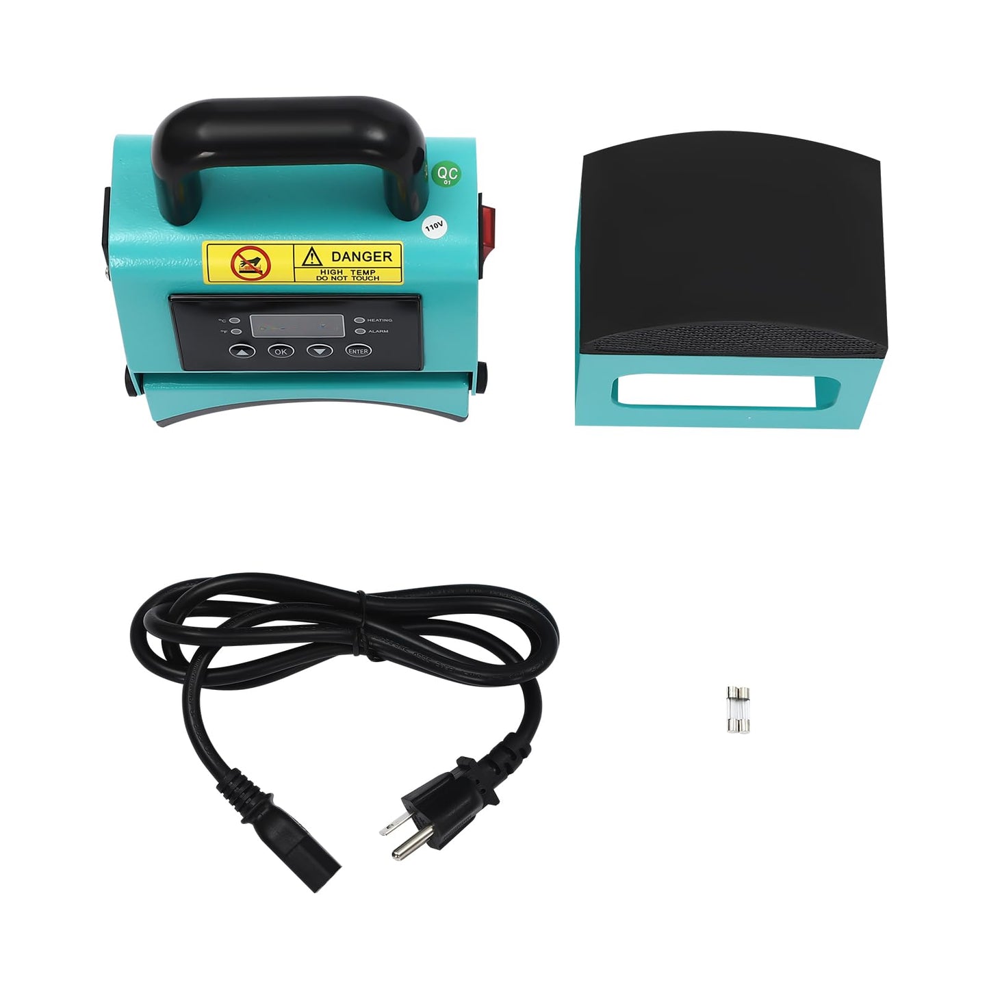 Hat Heat Press Machine 350W Power Press Industrial Digital Sublimation Heat Press Machine Multifunctional Professional Semi-Automatic Heat Press Transfer Machine for Cap T-Shirt Pillowcase