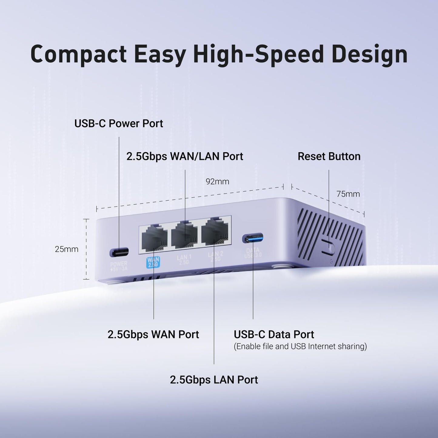 GL.iNet MT5000 (Brume 3) High-Speed Wired VPN Security Gateway for Home Office and Remote Work – Up to 1100 Mbps, 3× 2.5G Multi-WAN, DPI Security, VPN Obfuscation, OpenWrt, NO Wi-Fi