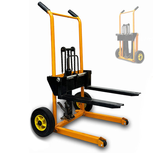 Portable Hydraulic Material Lift, Heavy-Duty Manual Pallet Jack for Garage Shop Lifting Moving