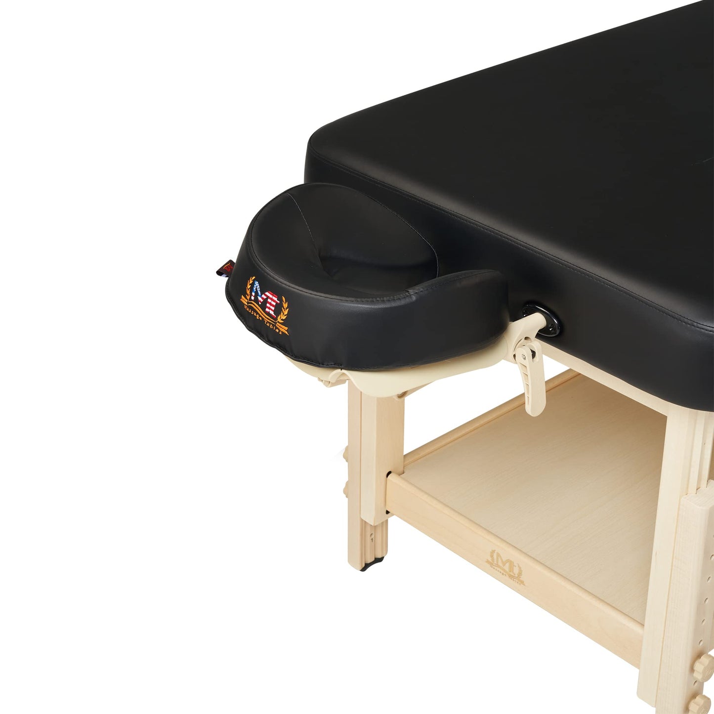 30" Harvey Tilt Stationary Massage Table Beauty Medical Tattoo Spa Salon Facial Clinical Treatment Aesthetic Physical Therapy Beds-Two Section Tilting Lift-Back Backrest - Black