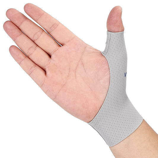Willcom Thumb Wrist Brace Compression Sleeve (2 PCS) for Arthritis Pain Relief Protector Support, Soft Elastic Fabric Thumb Spica Splint Glove Liner for Women and Men -Fits Both Hands (Medium)