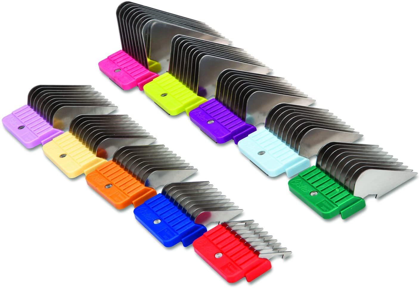 Oster Powerful A6 Slim Heavy Duty 3 Speed Pro Grooming Clippers Includes #10 Blade 10-Piece Stainless Steel Pet Clipper Guide Comb Kit
