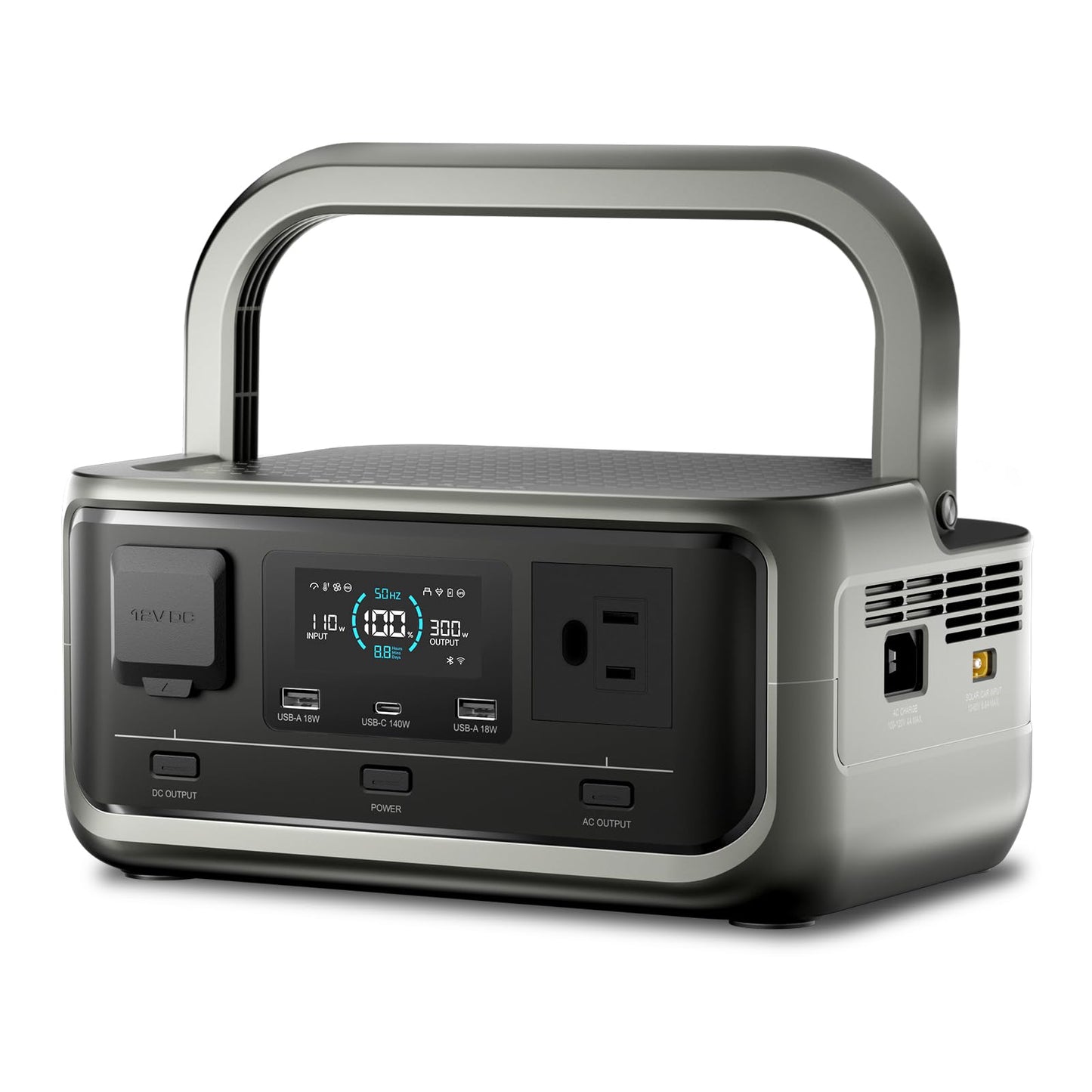 ALLPOWERS VOLIX P300 300W(600W peak) Portable Power Station with UPS Function,256Wh LiFePO4 Battery,MPPT 110W Max,1-Hour AC Fast Charge to 80%,Home Backup,Office,RV,Camping