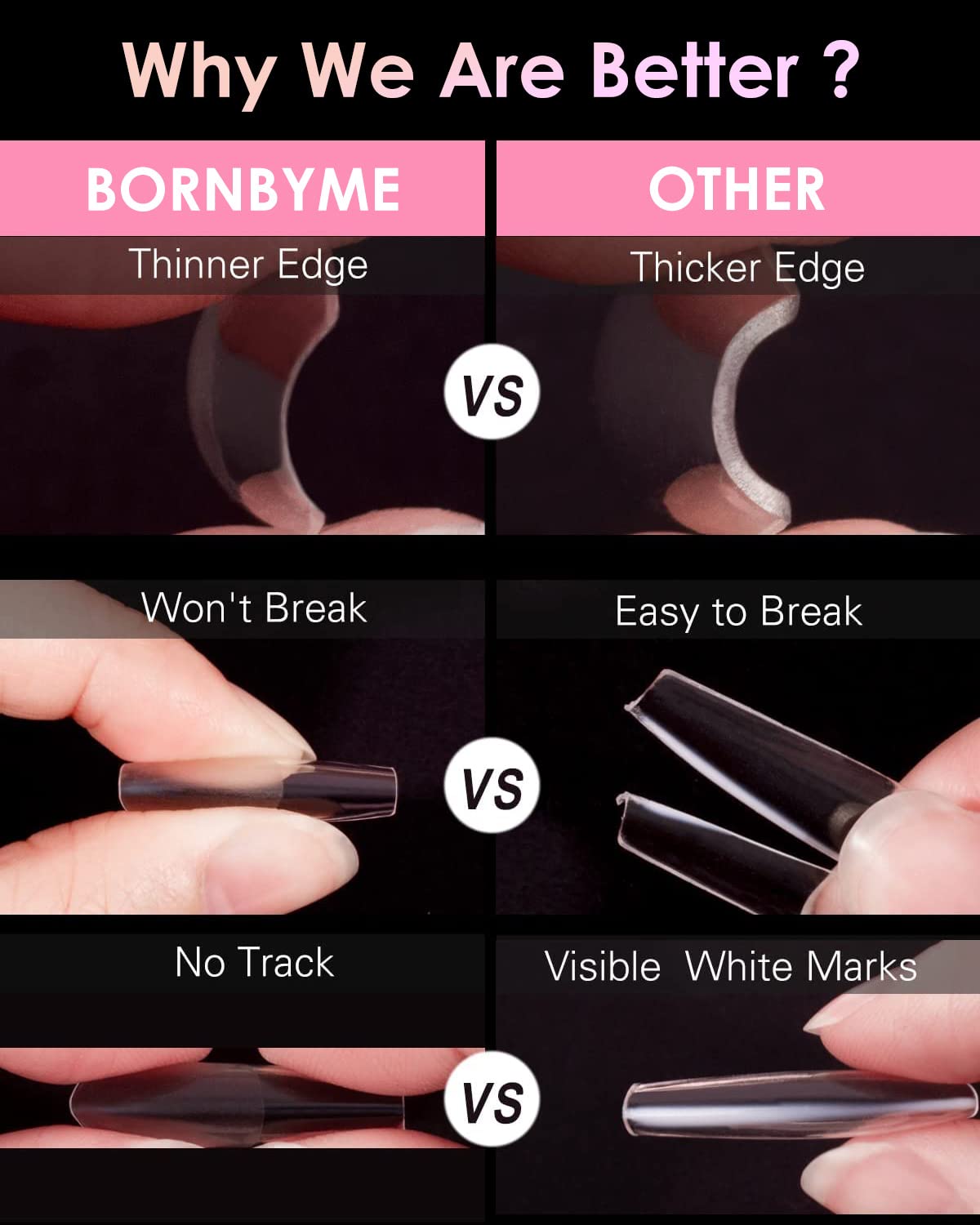 Soft Gel Nail Tips Long Coffin, 120PCS Pre Buff Full Cover Shaped Nail Extenison Tips Half Matte Gel X Nail Tips BORNBYME