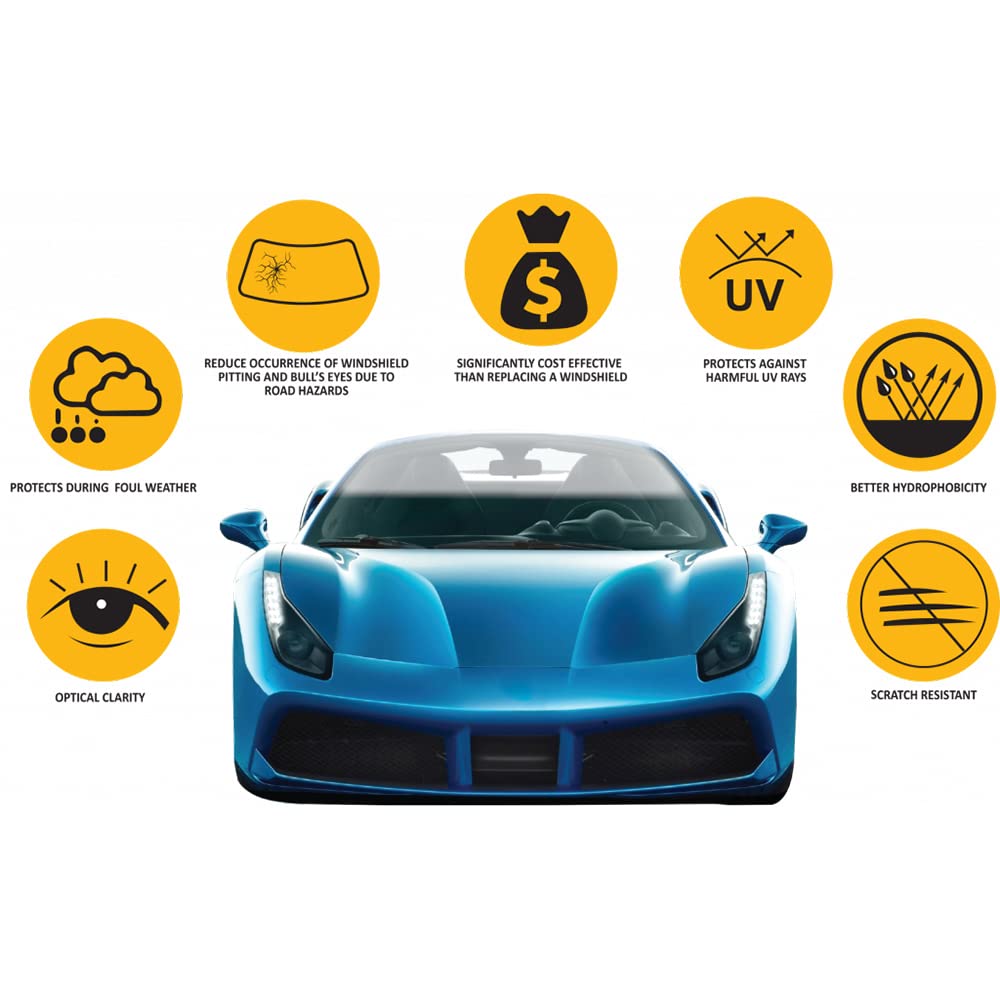 HOHOFILM Clear TPU Windshield Protection Film PPF Self Healing Scratchable & Stretchable Car Wrap Film for Front Window Glass (60"X79")