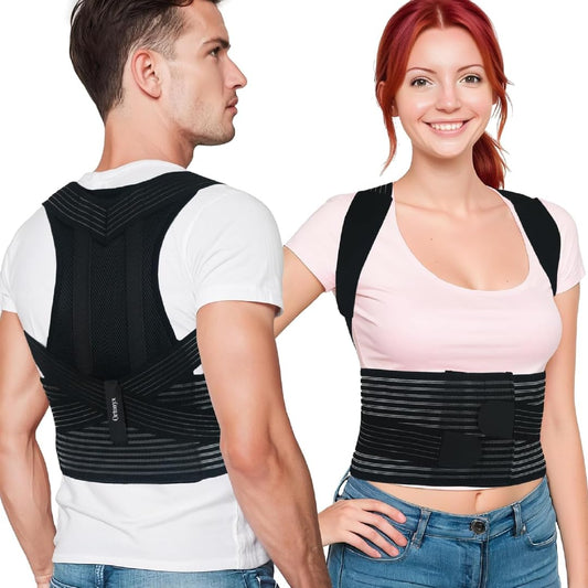 ORTONYX Back Brace Posture Corrector Clavicle and Shoulder Support for Men and Women, Upper Back Pain Relief - Scoliosis, Hunchback, Hump, Thoracic, Spine Corrector/8247