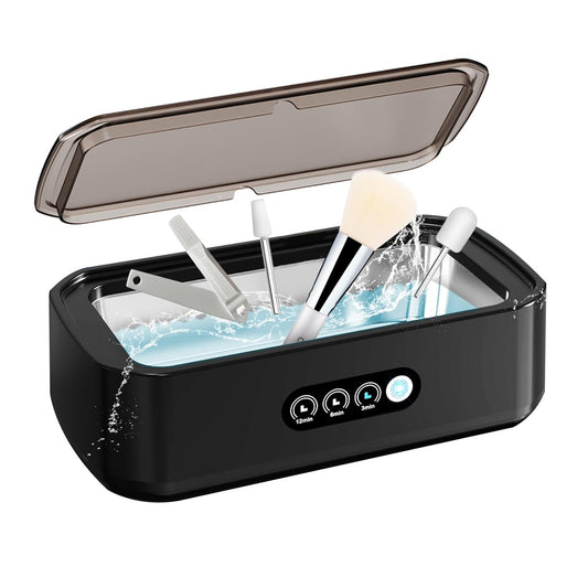 Pinkiou Nail Tool Cleaning Machine, 3 Timer Modes Nail Tool Sterilizer for Nail Drill Bits, Nail Art Brush, Nail Clipper, Makeup Brush, Jewelry Cleaning, Salon for Home Use, 22oz(650ML)