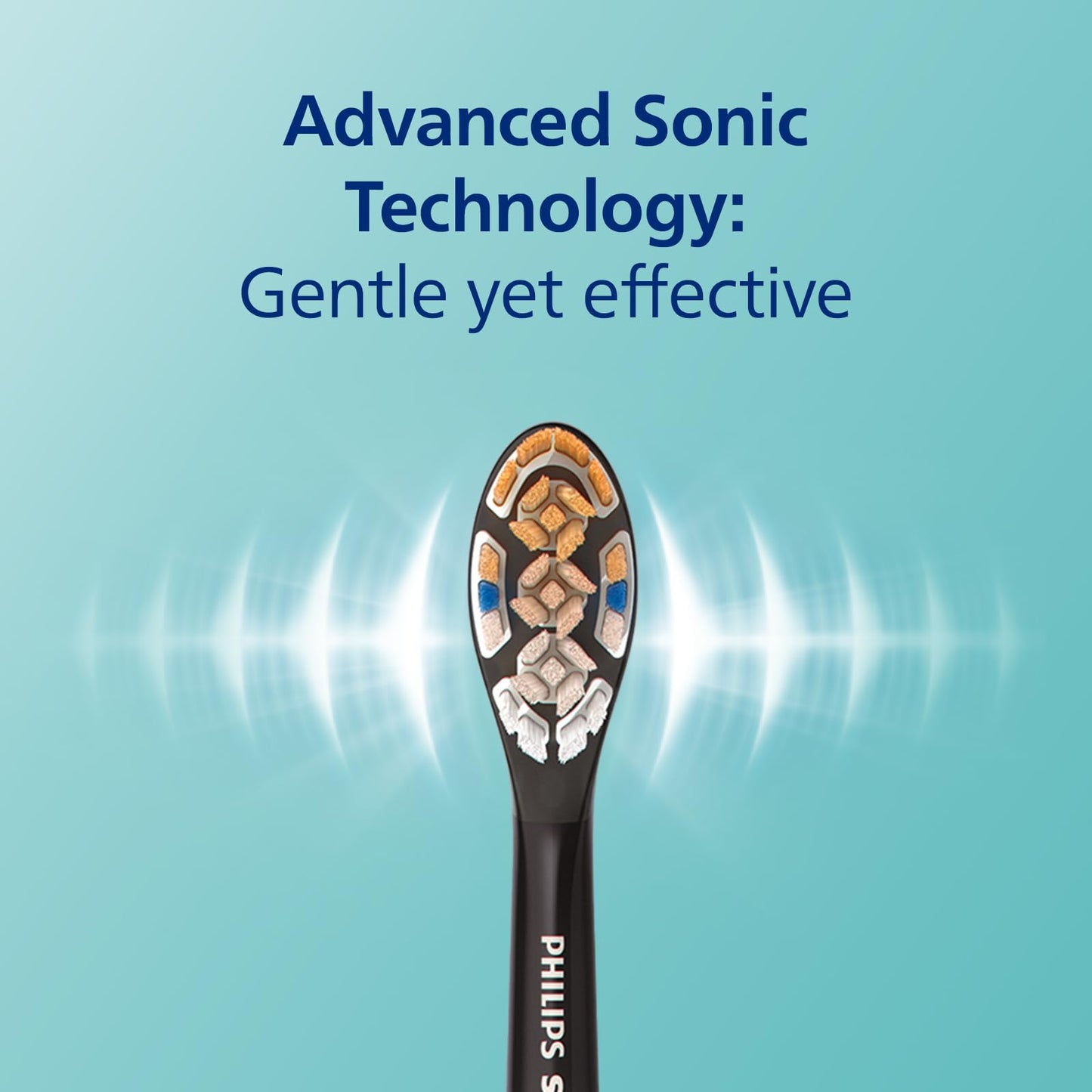 Philips Sonicare DiamondClean Smart 9500 Electric Toothbrush, Sonic Toothbrush with App, Pressure Sensor, Brush Head Detection, 5 Brushing Modes and 3 Intensity Levels, Black, Model HX9923/11