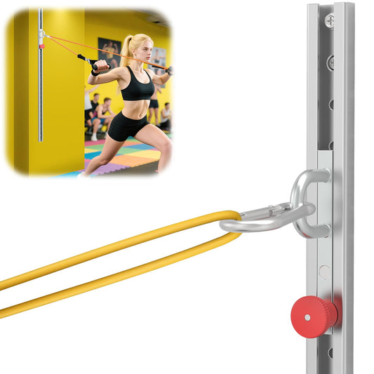 1 PCS Resistance Bands Wall Anchor Exercise Equipment Platform Base(Length 40"),Adjustable Wall-Mounted Anchor Multi-Purpose Fitness System for Complete Full Body Strength Training (No Bands Included)
