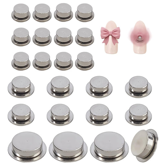 SUPERFINDINGS 24Pcs 3 Sizes Spinning Nail Charms 3D Nail Art Rotating Bearing Silver Round Creative Jewelry Rotating Tools for Women DIY Crafting Jewelry Accessories