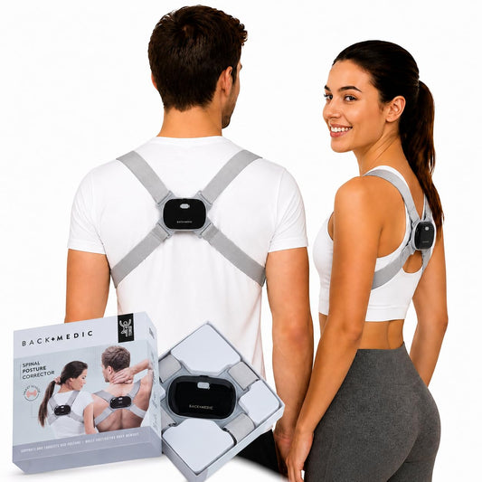 C Compressa Smart Posture Corrector for Men & Women – Adjustable Back Brace & Shoulder Support for Posture Training, Lower Back Support & Daily Comfort