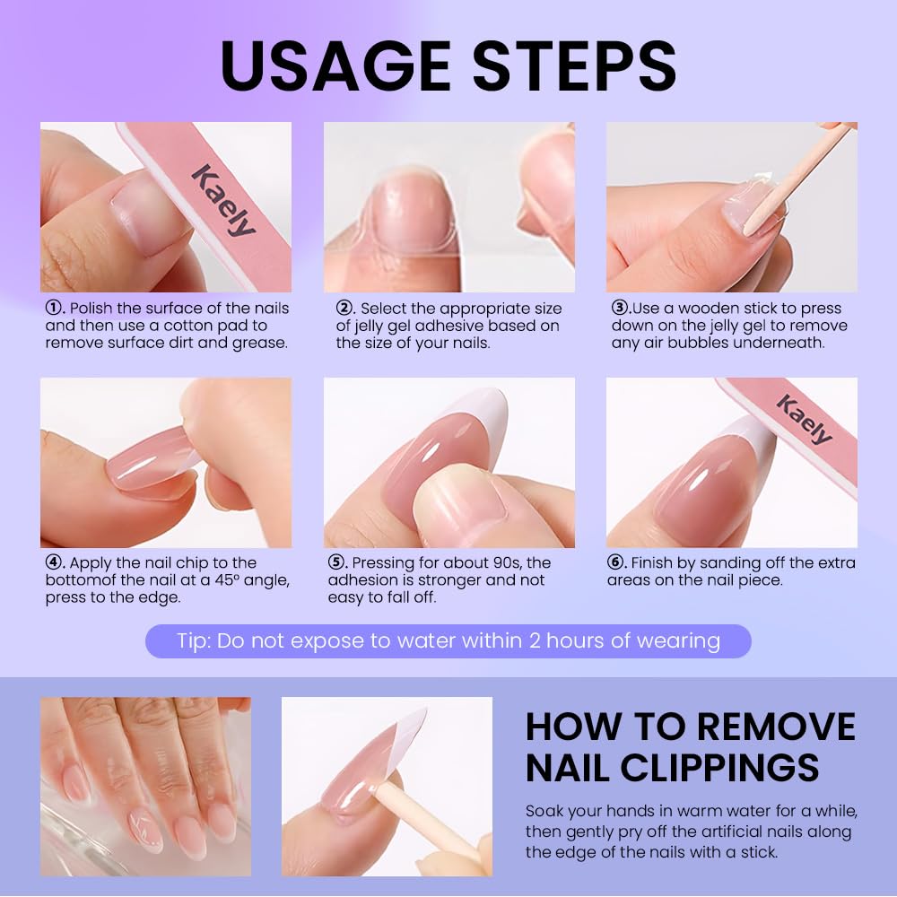 evpct Mauve Cat Eye French Tip Press on Nails Almond Medium No Glue, White French Tip Medium Almond Holographic Stick on Nails for Women, Reusable Full Cover Soft Press on Nail Perfectly with Design