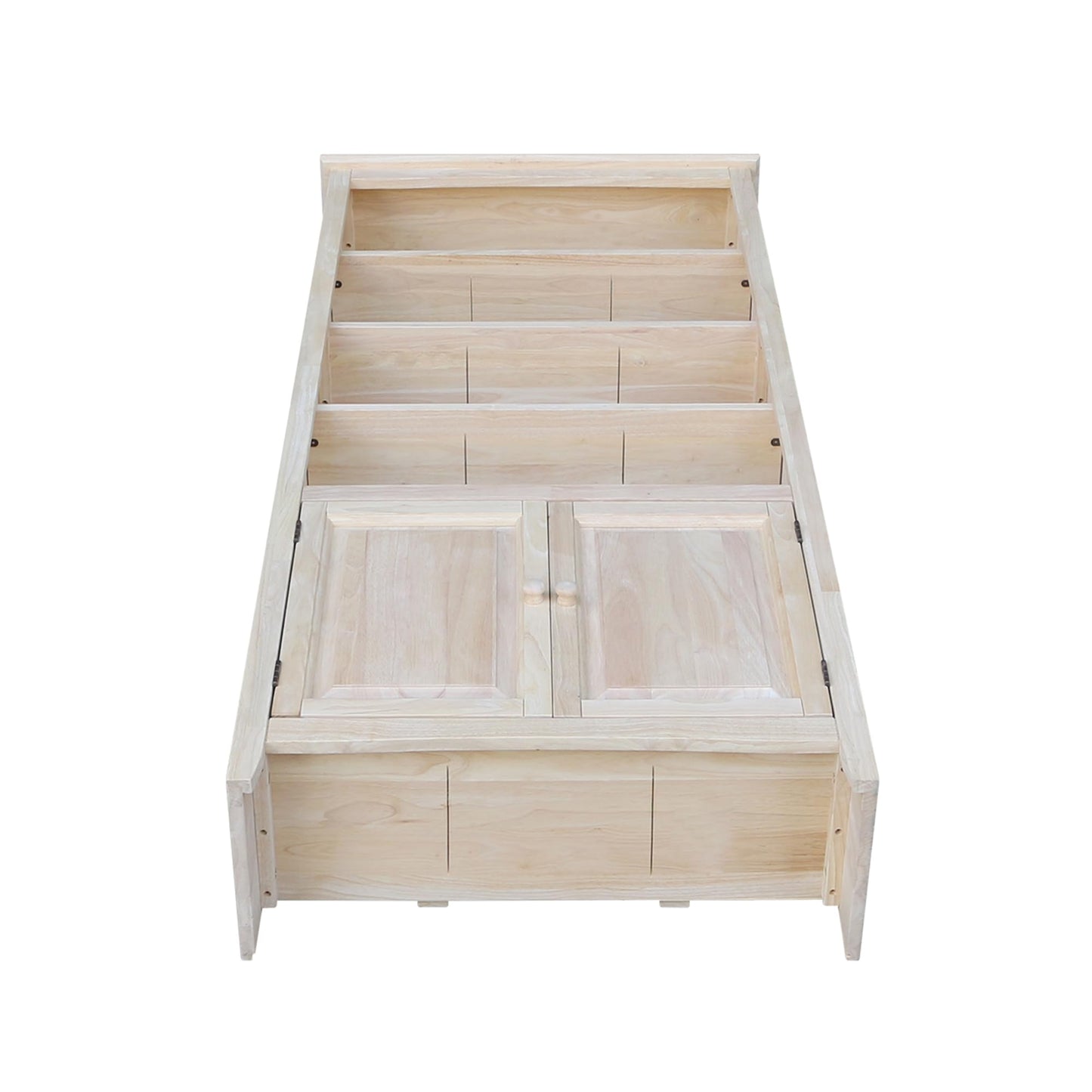 Solid Wood Shaker Bookcase - 72"H , Unfinished