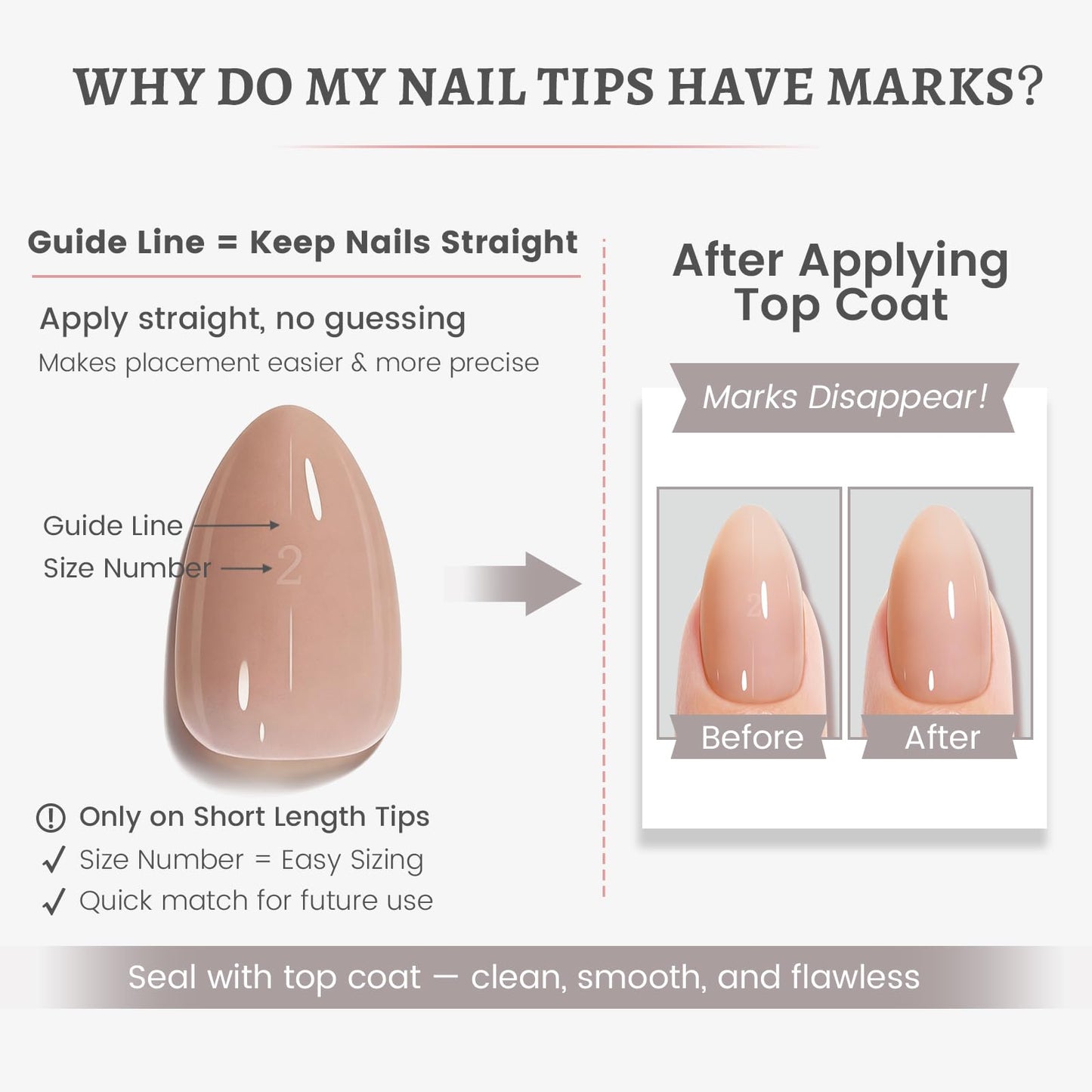AILLSA RealFit Nude Pink Press On Nails Short Coffin - Long Lasting Pre-Shaped Natural False Nails, Fake Nails Extensions for Salon Home DIY Gifts 150 PCS