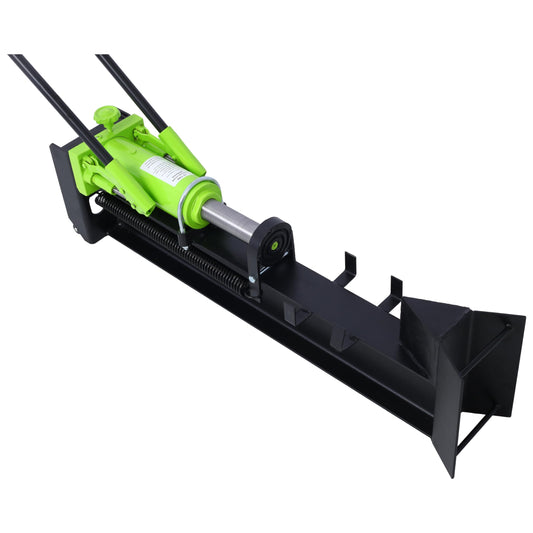 10 Ton Horizontal Log Splitter Wood Cutter Manual Hydraulic 2 Speed Wheel Hydraulic Log Splitter: Durable Manual Wood Splitter with Horizontal Full Steel Beam, Labor-saving Machine - Stable and Safe