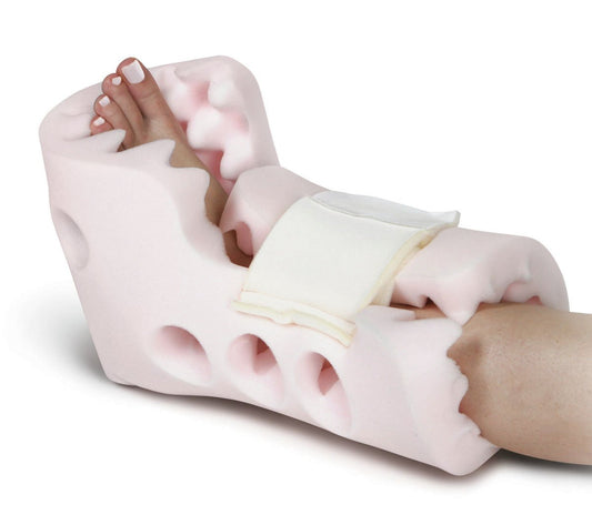 Medline Convoluted Foam Heel Boot, Pressure Relief, Comfortable Recovery Support, 1 Pair