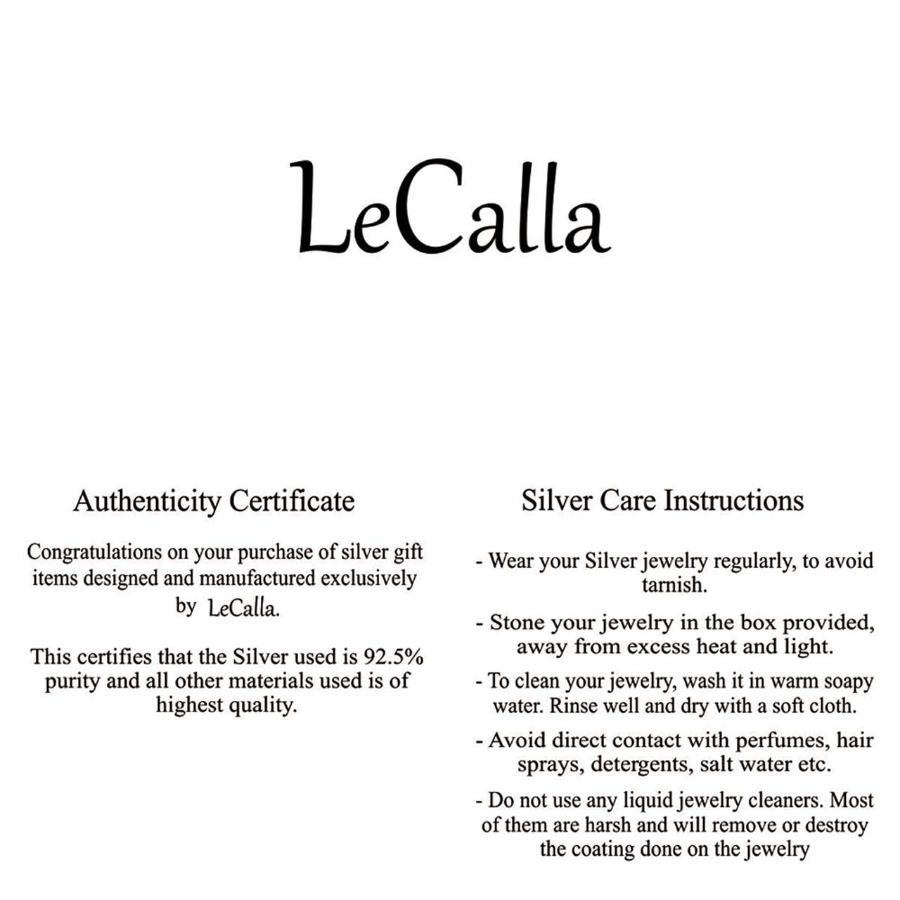 LeCalla 925 Sterling Silver Yellow Gold-Plated Love Knot Pendant Necklace for Women Teen