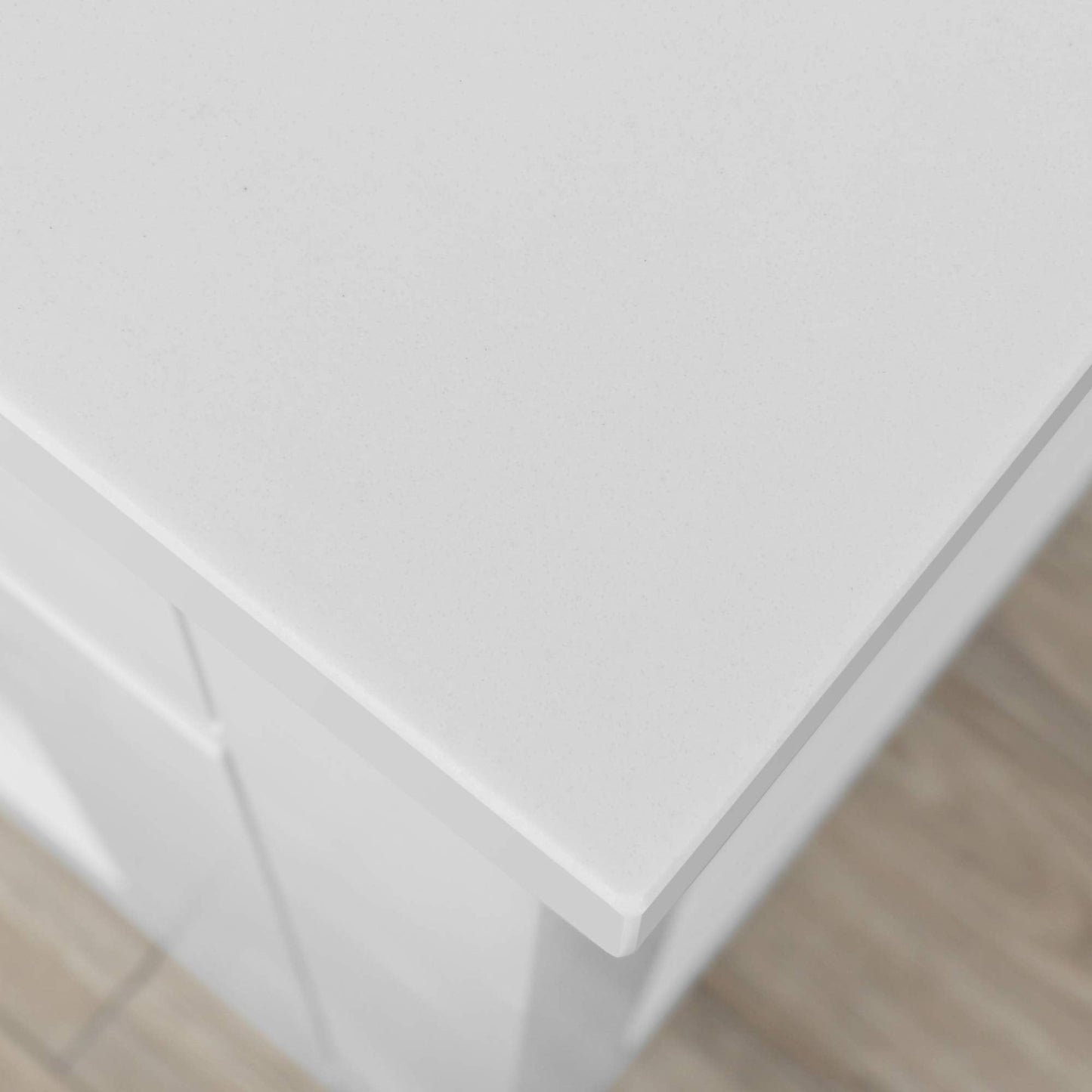 OVE Decors Bailey 60 in. White Undermount Double Sink Bathroom Vanity with White Premium Quality Countertop