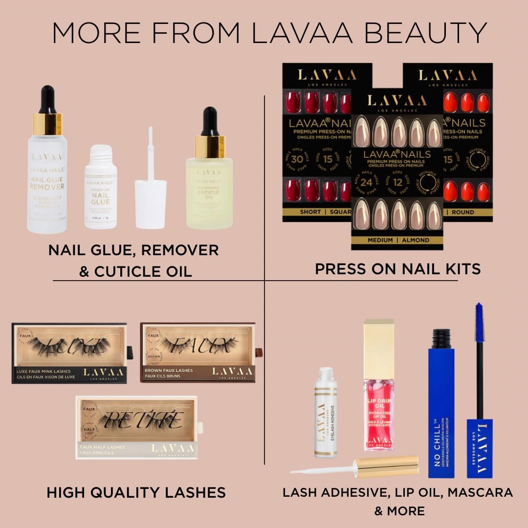 GLOSSY MAGENTA Press-On Nails by Lavaa Beauty | Medium Square | Magenta Purple Pink Glossy Nails