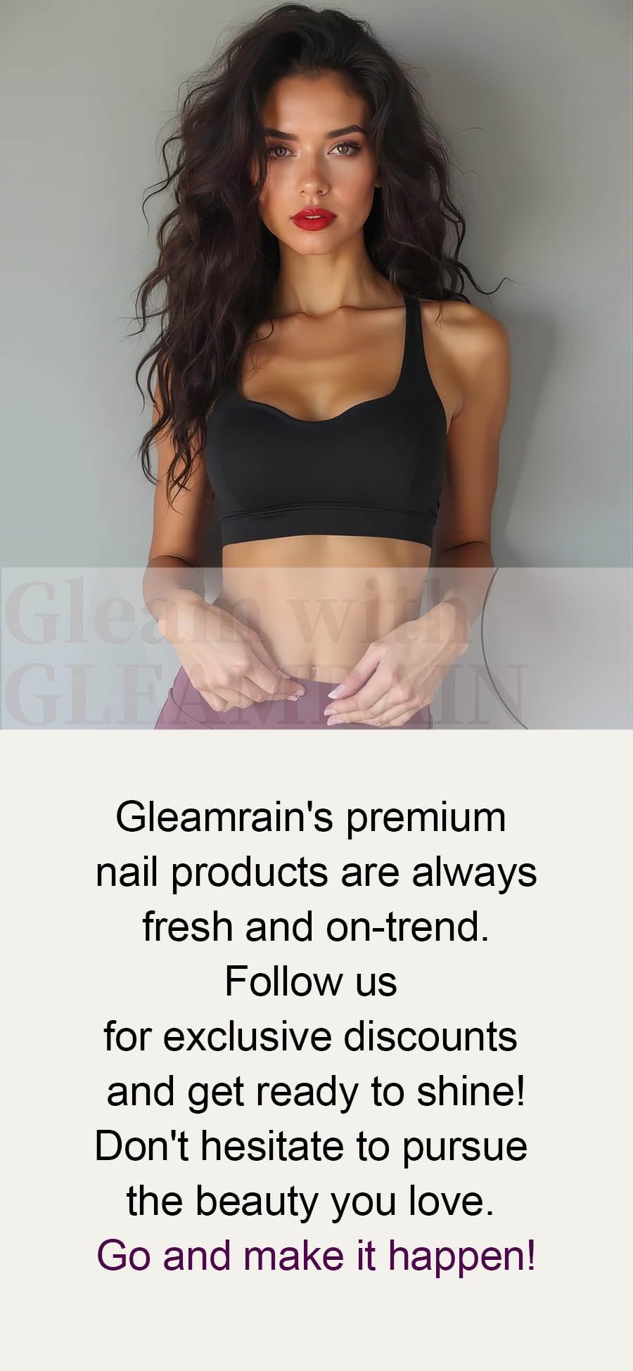 Gleamrain Stiletto Press on Nails Long Almond Brown False Nail with Flower and Swirl Designs 3d Fall Nails Press Ons for Women 24pcs