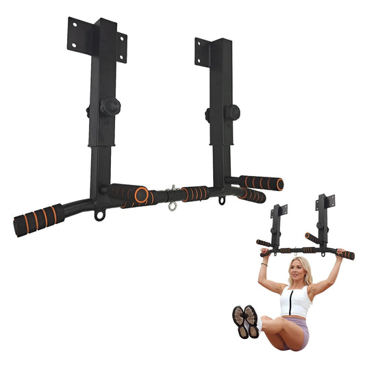 ptlsy Joist Mount Pull Up Bar Wall Mounted Pull Up Chin Up bar for Home Gym Workout Supports to 440 Lbs
