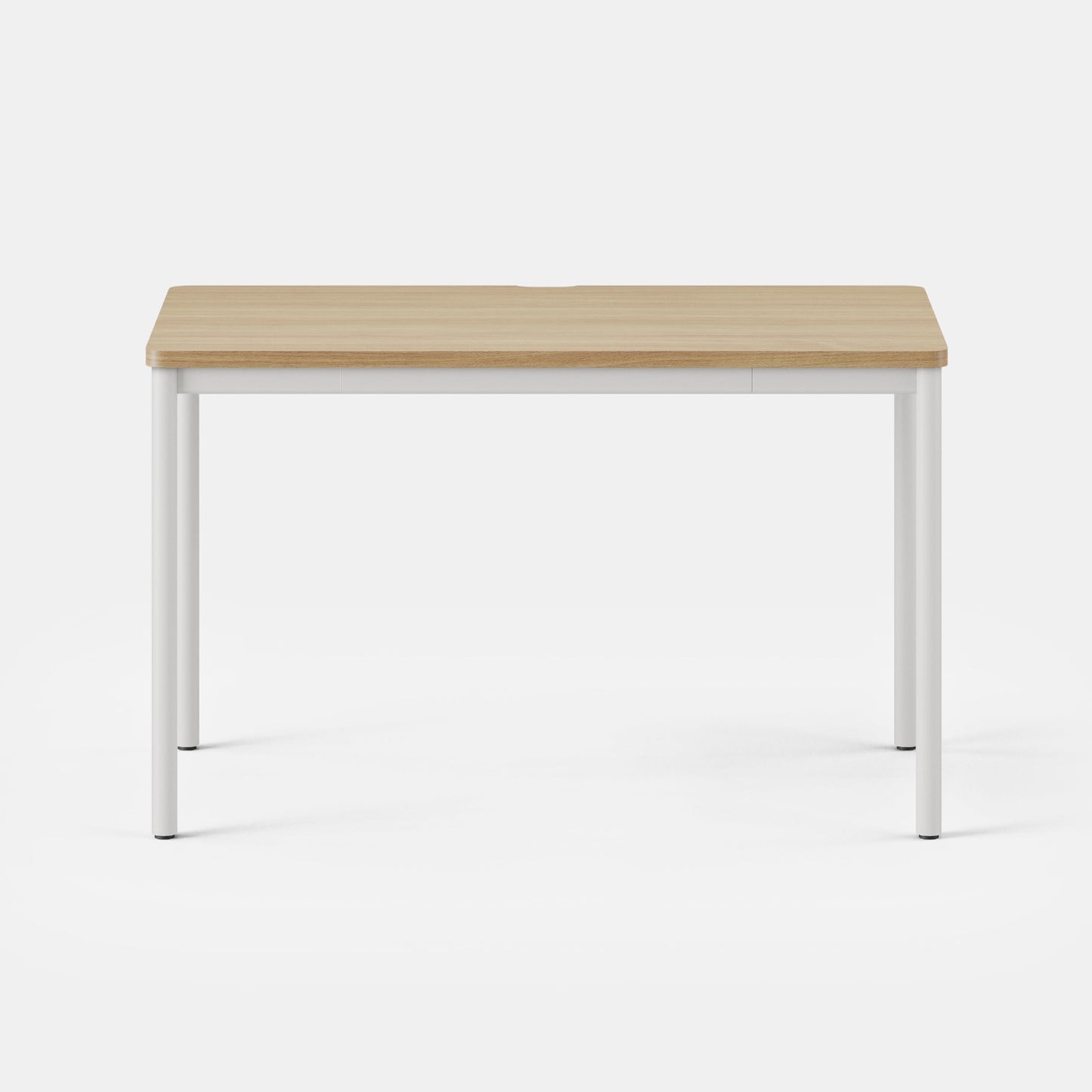 Branch Daily Desk - Functional at Home Office Desk with Effortless Assembly, Timeless Design, Rounded Corners, and Built-in Cable Notch - 36” W x 28.5” H x 24” D - Woodgrain Work Table