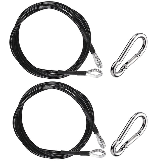 LOOEEL 2 Pack 39 Inch Fitness Extension Cable,Fitness Extension Rope Attachments Home Gym Cable Pulley System Fitness Cable for Tricep Pull Down and Leg Exercise Home Gym Machine Accessories