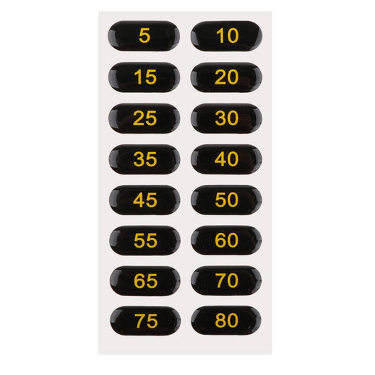 5-80 Weight Stack Stickers for Gym Machine