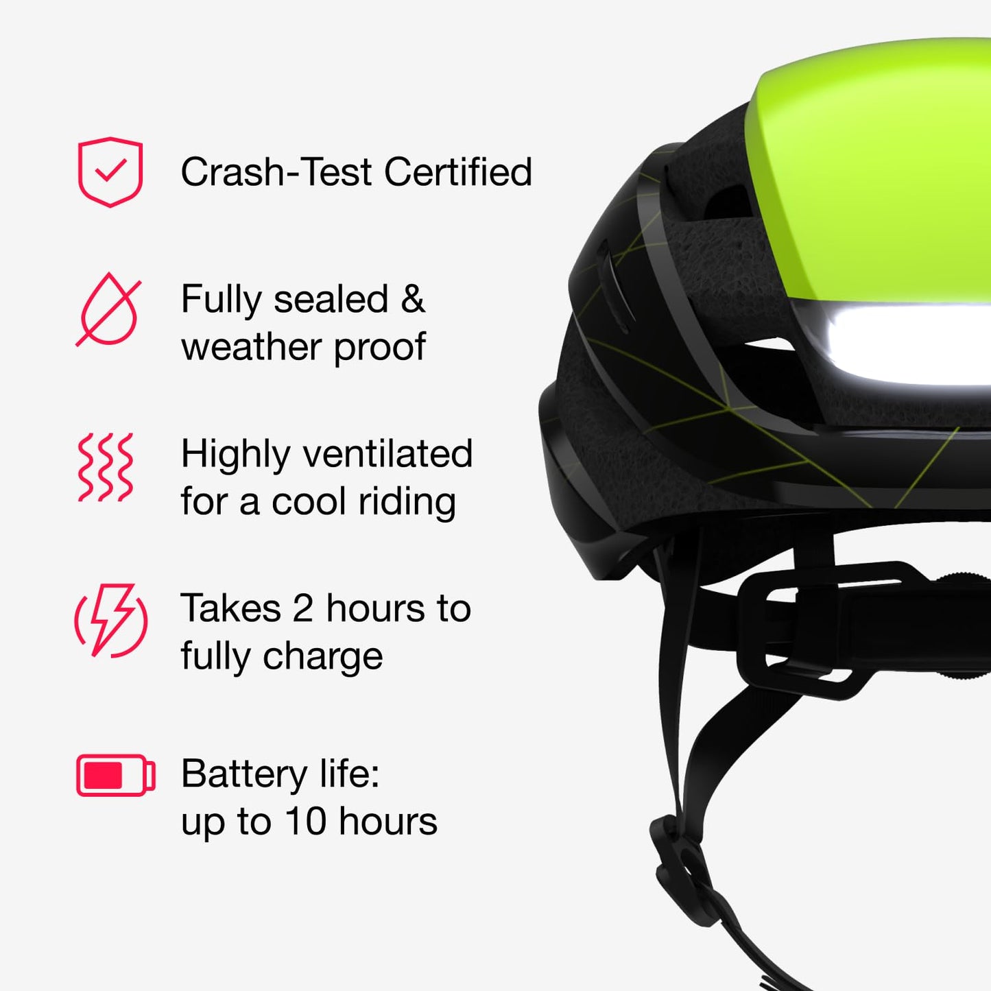 Lumos Ultra Smart Bike Helmet | Customizable Front and Back LED Lights with Turn Signals | Road Bicycle Helmets for Adults, Men, Women