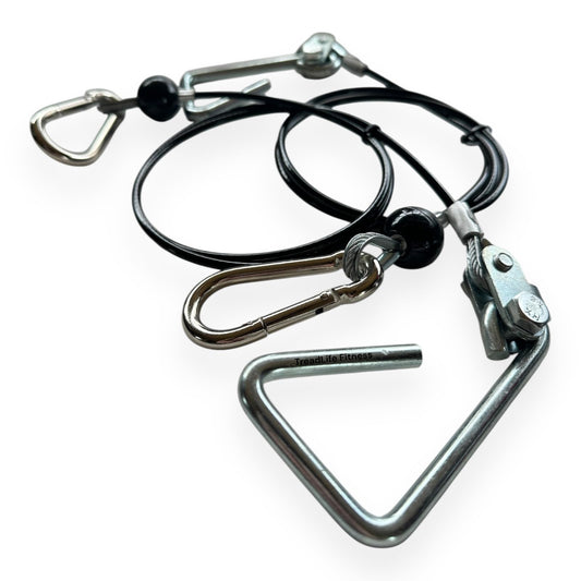 TreadLife Fitness 43" Cables w/Hook Assembly (2 x Cables) - Replacement for Most Bowflex Gyms - (Pair)