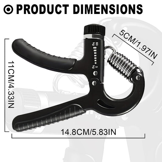 Grip Strength Trainer, Hand Grip Exerciser Strengthener with Adjustable Resistance 11-132 Lbs (5-60kg), Forearm Strengthener, Hand Exerciser for Muscle Building and Injury Recover